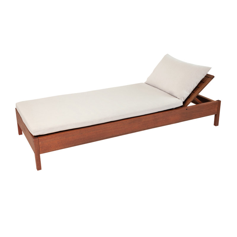 Chaise longue inclinable avec coussin Baghavann