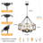Colner 6 - Light 21 inch Dimmable Round Drum Chandelier- Modern Industrial Light Fixture-1425933019
