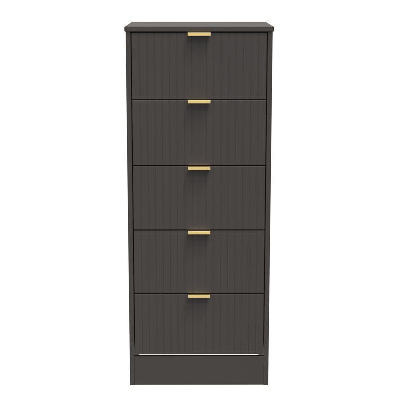 Barriner Bedside Table, Graphite Black