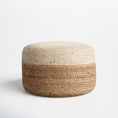 Teele 18" Wide Round Pouf Ottoman