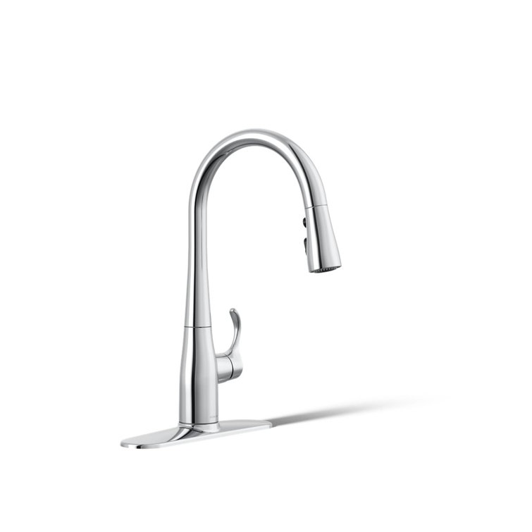 Simplice® Single-Handle Pull Down Bar Sink Faucet with Three-Function Sprayhead