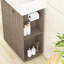 Meuble-lavabo autoportant simple 21,6 po avec comptoir en céramique
