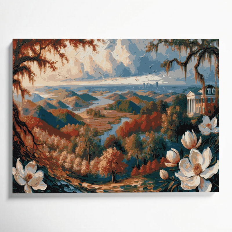 Art mural sur toile noire «USA State Georgia», H 11 po x l 14 po
