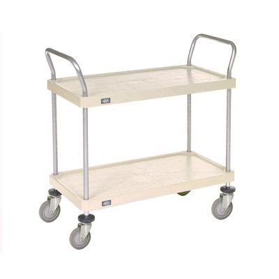 Chariot utilitaire 2 tablettes en plastique massif