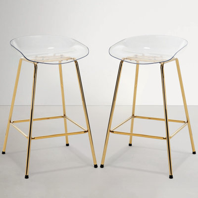 26" Counter Stool With Metal Frame