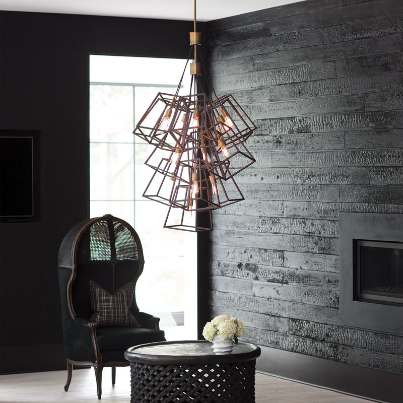 Poulan 13 - Light Bronze Cluster Pendant