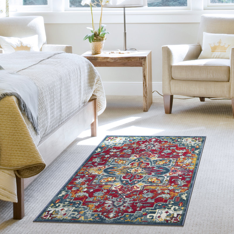 Tapis antidérapant pour salon, couloir et tapis d'entrée, Rectangulaire 3 pi 3 po x 5 pi