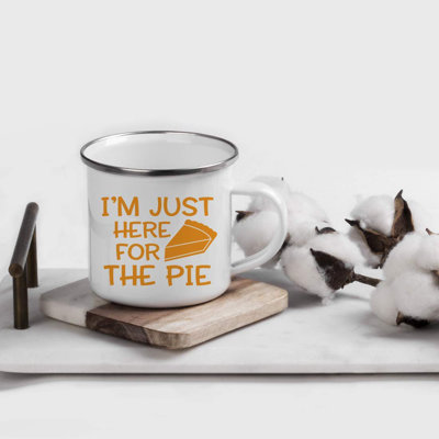 Armoy I'm Just Here For The Pie Camping Mug