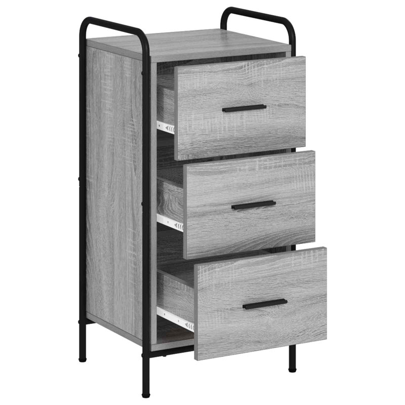 40cm Sideboard, Grey Sonoma