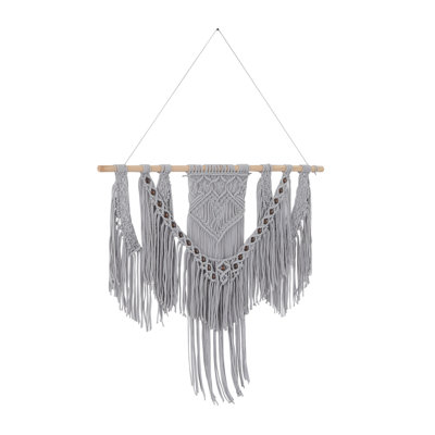 Suspension murale en tissu mélangé avec accessoires de suspension inclus