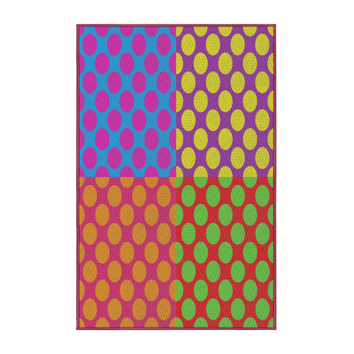 Tapis rouge/vert/bleu