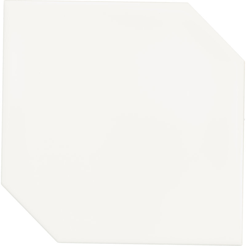Daltile Retrospace Remix 6" x 6" Ceramic Hexagon Wall Tile (22 PC per Carton) (4.90 SQFT per Carton), Modern White
