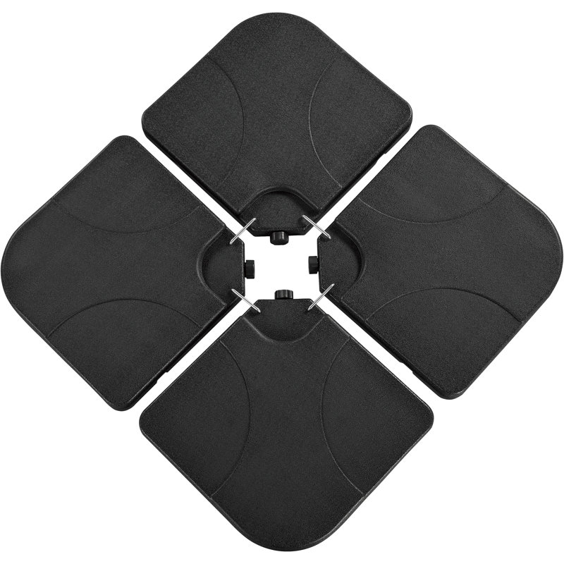 Hylan HDPE 4-Piece 176 LB Fillable Patio Umbrella Base Stand