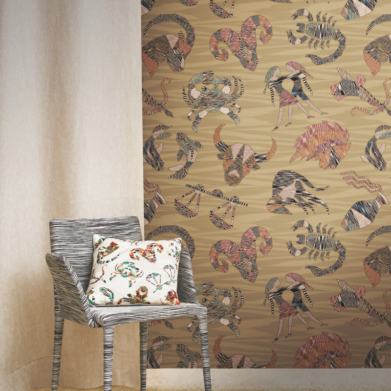 Rouleau double 4 constellations Missoni, Or