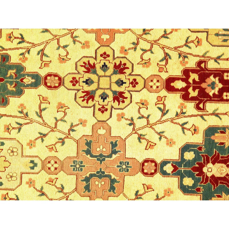 Ikat Area Rug in Yellow