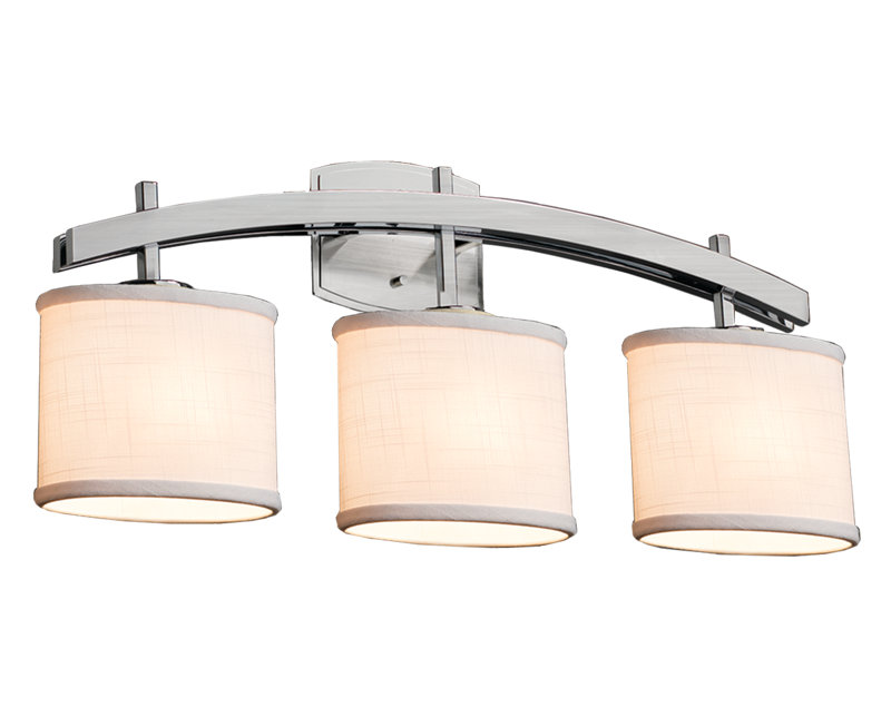Éclairage pour 3 lightvanity archway Geoffroy, Chrome poli, Crème