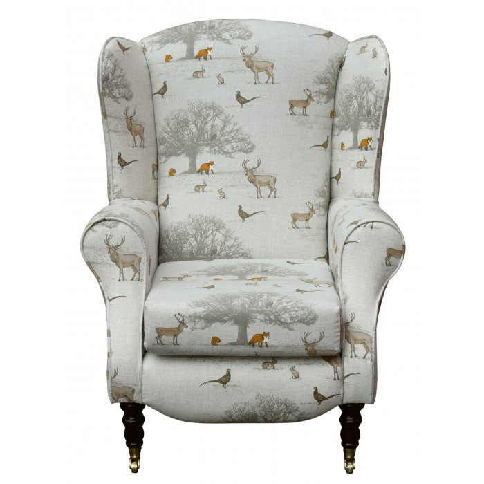 81cm Wide Tufted Wingback Chair