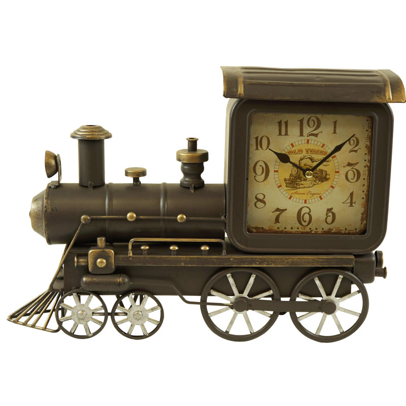 Horloge de table train
