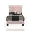 Lit simple rose pour enfants