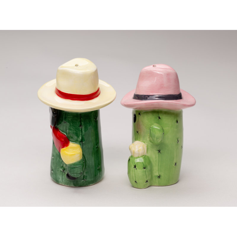 Cowboy et cow-boy cactus sel et poivre