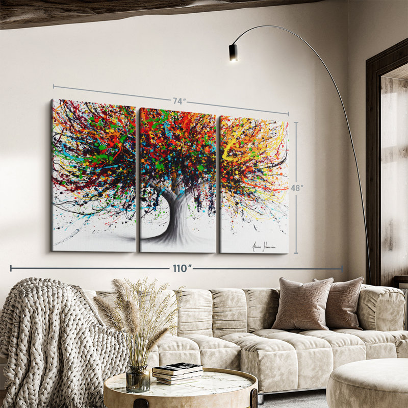 «Festival Flavour Tree» sur toile, H 48 po x l 74 po x P 1,25 po