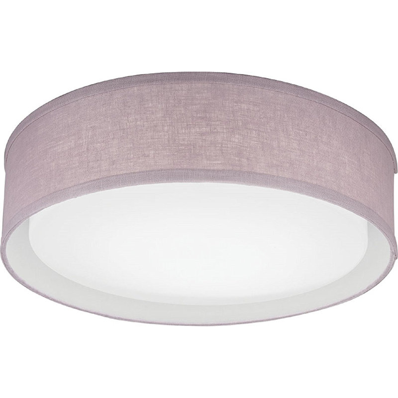 Plafonnier encastré cylindrique simple 15,75 po Aberdale, Lilas, 3000 K