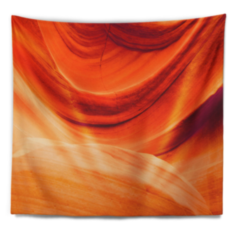 Tapisserie murale «Landscape Antelope Canyon» orange, H 32 po x l 39 po