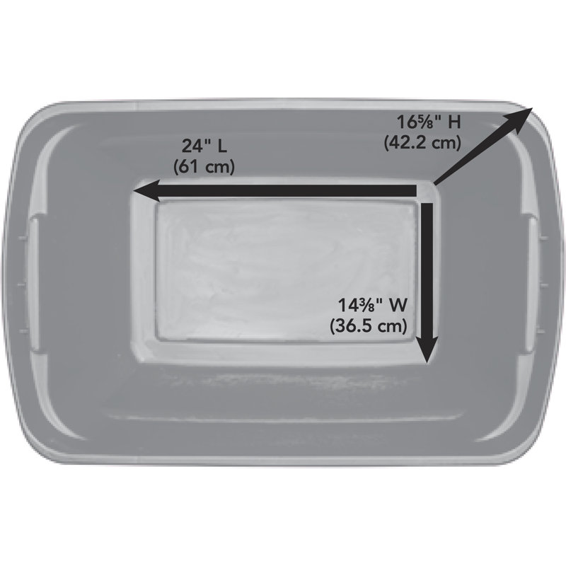 Sterilite 30 Gallon Plastic Stackable Storage Tote Container Box