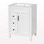 Meuble-lavabo 24 po avec lavabo en céramique, petite armoire de salle de bain, armoire moderne avec 2 tiroirs et tablette réglable-818494788-818494790
