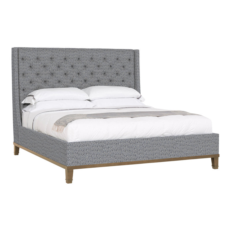 Michael Weiss Upholstered Wingback Bed, Ozark Marina, Hampton