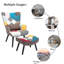 Kade Upholstered Armchair with Footstool-149706998