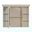 Armoire de rangement murale 35 po x 28 po avec porte miroir, armoire de salle de bain moderne avec miroir, armoire à pharmacie avec 6 tablettes ouvertes