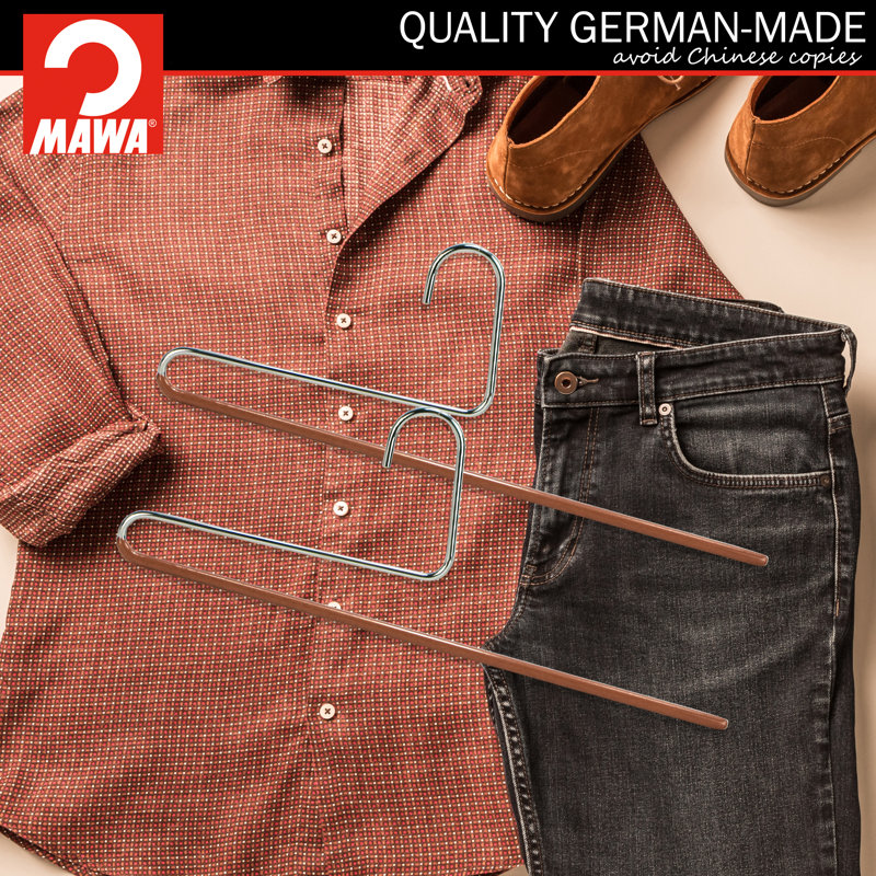 Cintre standard en métal antidérapant pour jupe / pantalon, Cuivre