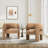 33" Wide Upholstered Modern 3-Legs Barrel Accent Chair-270776893