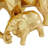Gracie-Lee Polystone Elephant Gold Decorative Sculpture