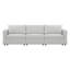 Canapé modulaire de rangement à 3 places 118,11 po Hymes, canapé modulaire avec coussin amovible-132786116
