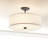 Hopedale Fabric Semi Flush Mount-199718065
