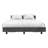 Koura Bed Base with Headboard, Smokey Oak-949663286-1001168294