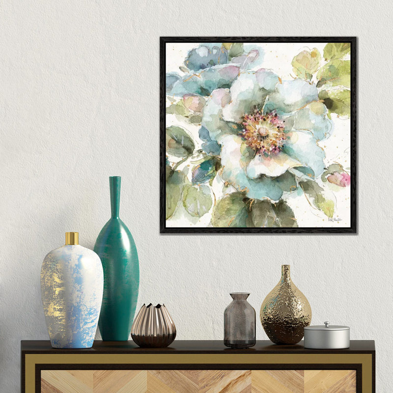 Country Bloom VII by Lisa Audit - Wrapped Canvas Gallery-Wrapped Canvas Giclée, Black Floater Framed