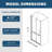 1 3/8" Adjustment,Universal Pivot Shower Door, With 1/4" Tempered Glass Finish 3272-119869655