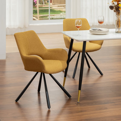Picasso 45cm H Polyester Upholstered Metal Armchair