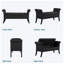 Banc de rangement rembourré l 52 po Sholom-2036811687