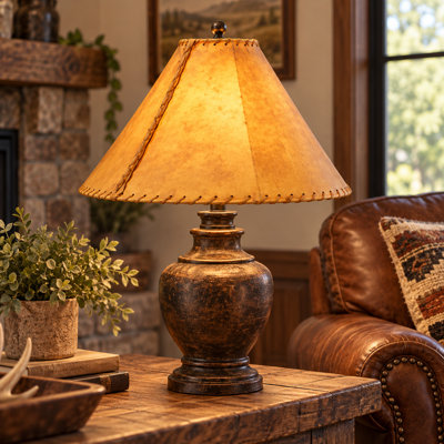 Griego Rawhide Lampshade in Tan