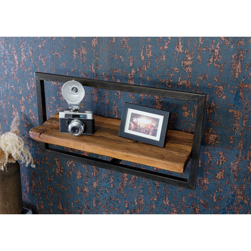 Wood Floating Shelf with Reclaimed Wood