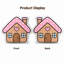 1 pièce Mignon Heart House-137542449