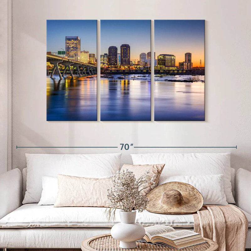 Rorry Richmond Evening Skyline, 32" H x 50" W