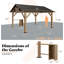 Abri de jardin pour terrasse en bois massif Classic-111006114