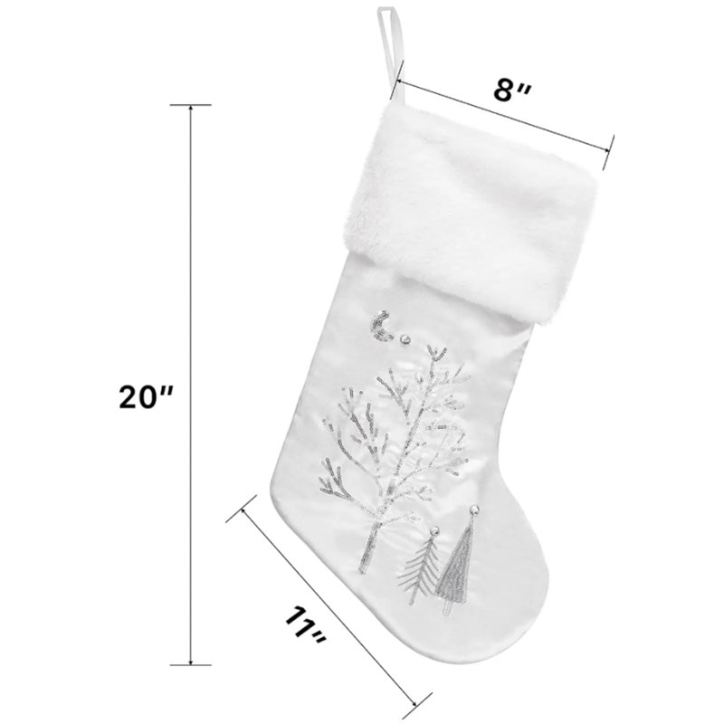 Chaussette de Noël Sliver & Grey