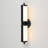 Modern 2-Light Matte Black LED Wall Sconce with Rotatable Acrylic Tube Shades