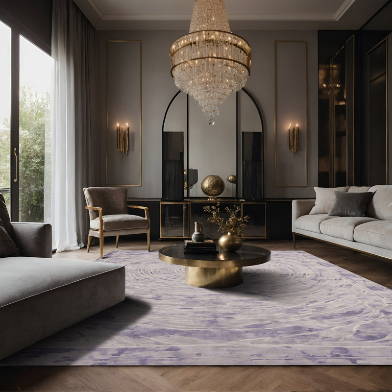 Tapis gris soyeux et moelleux, Tapis de couloir 2 pi x 4 pi